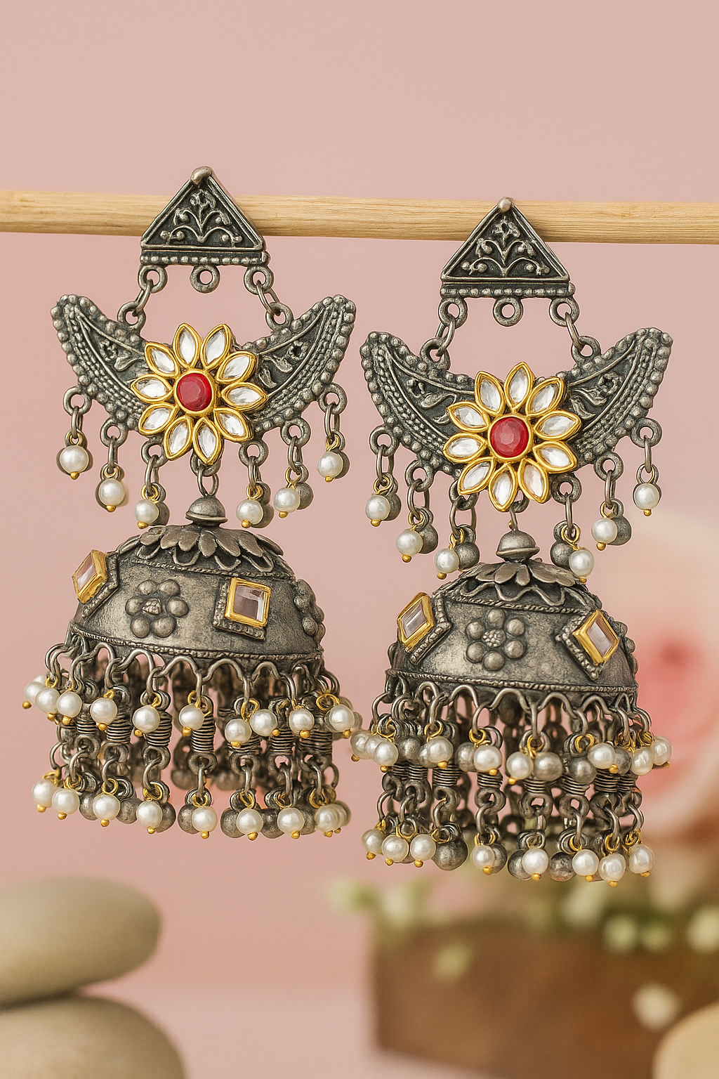 Antique Meenakari Charm earring
