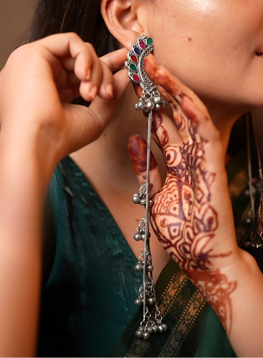 Navranga Dandiya Long Earring